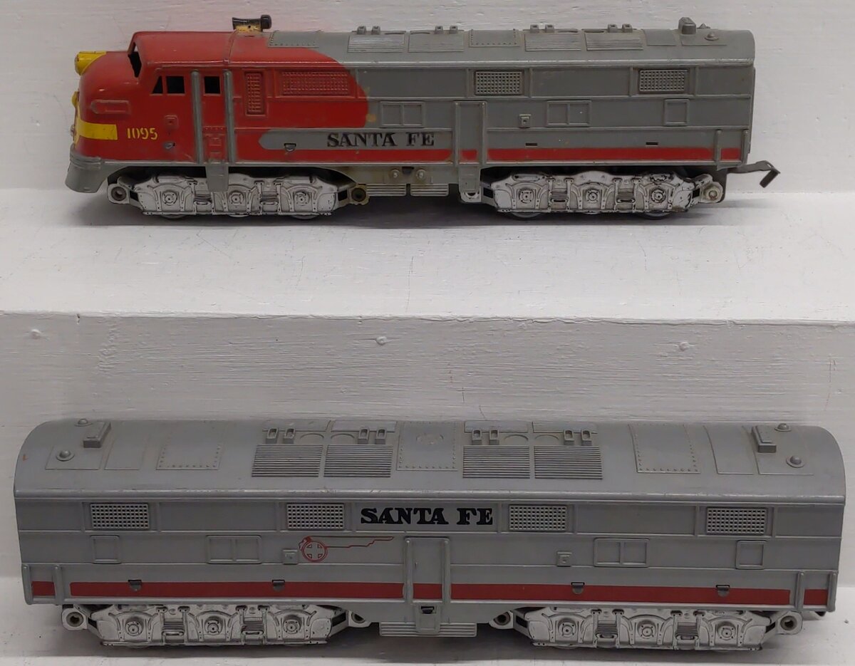 Marx 1095 Vintage O Santa Fe AB Diesel Locomotives