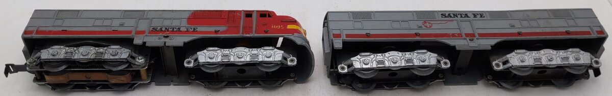 Marx 1095 Vintage O Santa Fe AB Diesel Locomotives