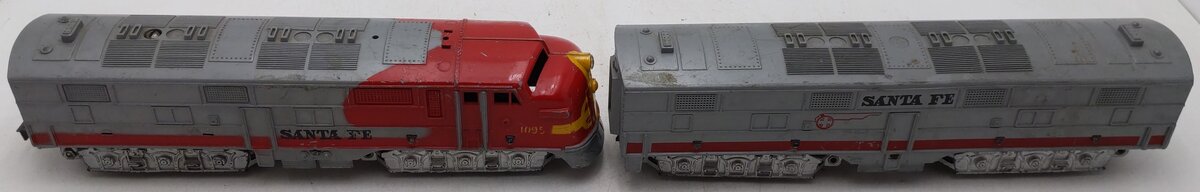 Marx 1095 Vintage O Santa Fe AB Diesel Locomotives