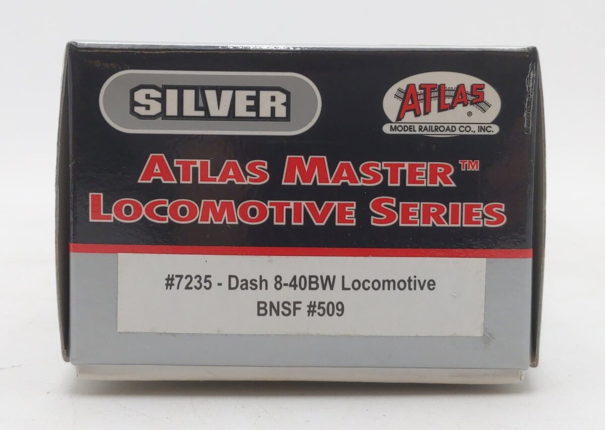 Atlas 7235 HO Scale BNSF Dash 8-40BW Diesel Locomotive #509 EX/Box