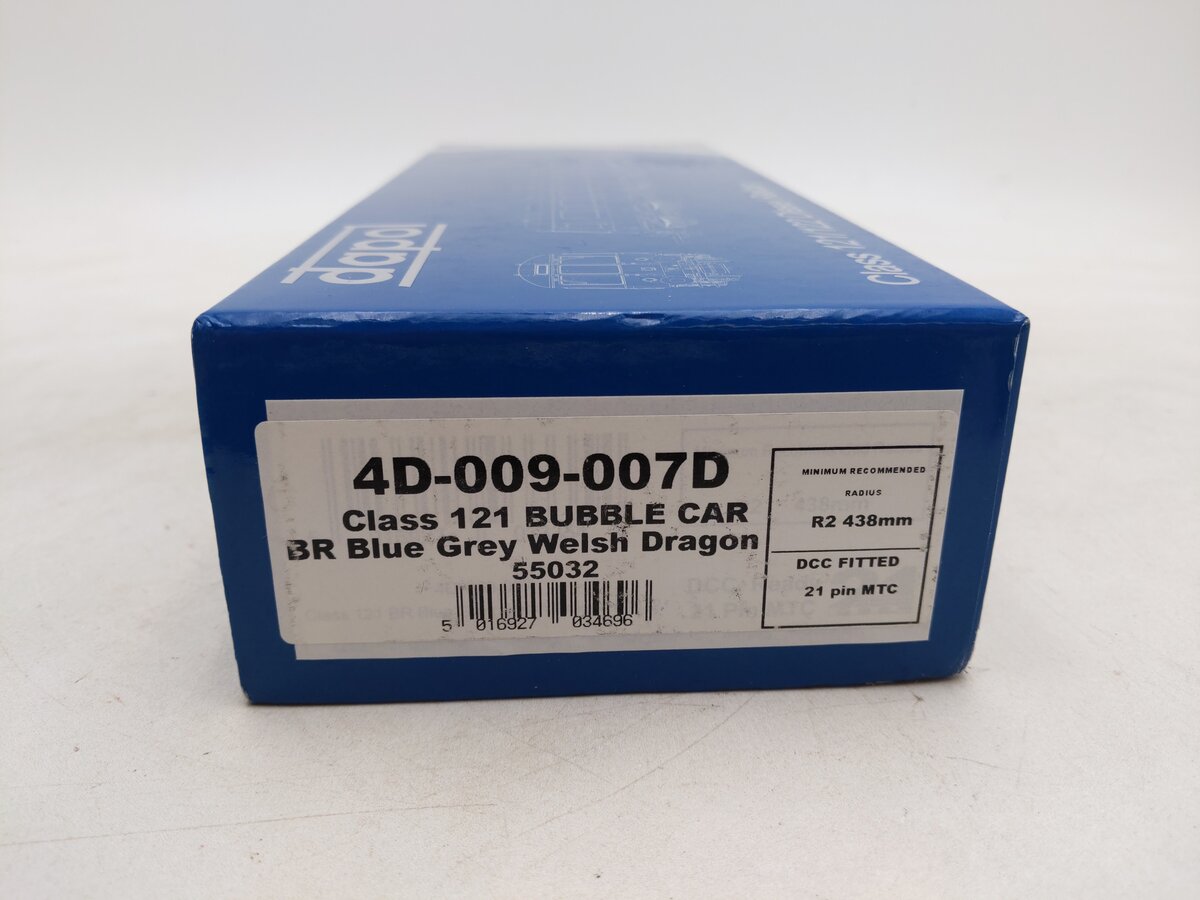Dapol 4D-009-007D OO BR Blude Grey Welsh Dragon Class 121/122  Diesel Railcar EX/Box