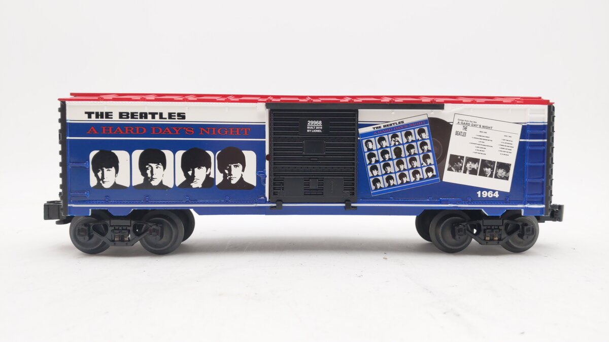 Lionel 6-29968 O Gauge The Beatles ''A Hard Day's Night'' Boxcar LN/Box