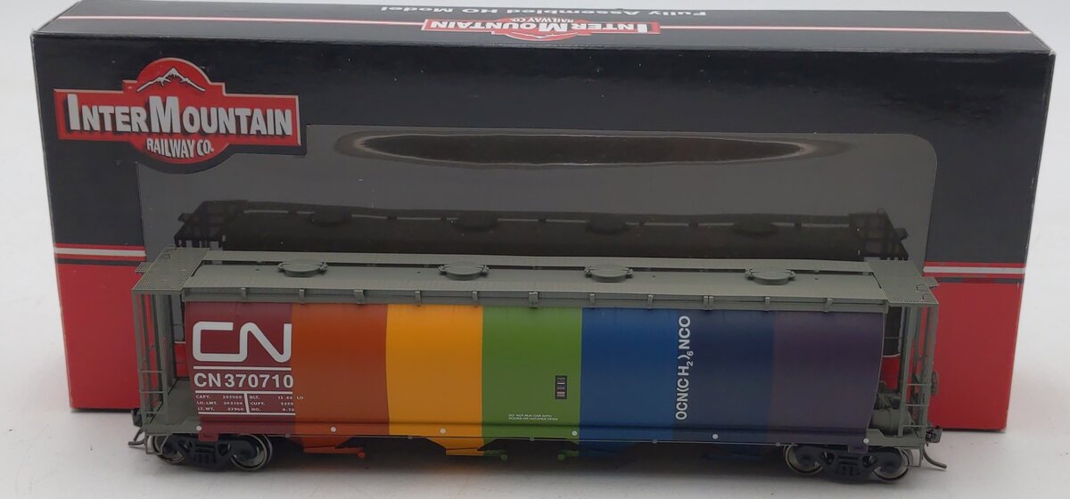 InterMountain 45225-10 HO Canadian National 4-Bay Cylindrical Hopper #370710 LN/Box