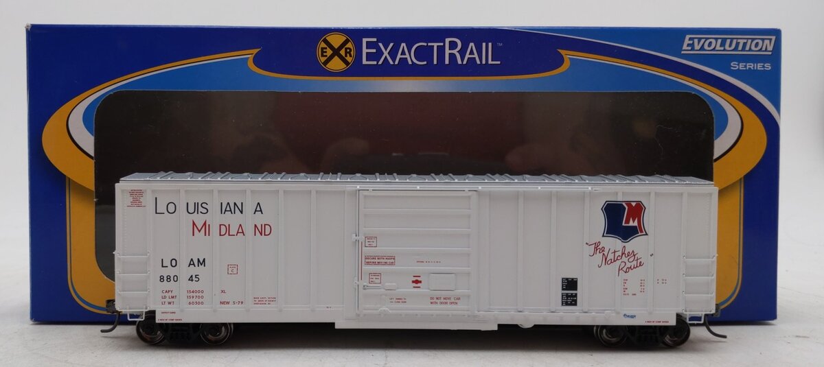ExactRail EE-1606-3 HO Louisiana Midland USRE Box Car #88045
