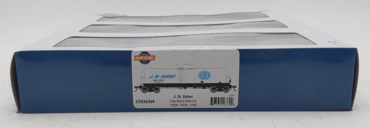 Athearn 16369 HO JMHX RTR 16,000-Gallon Clay Slurry Tank Car #1 (Set of 3)