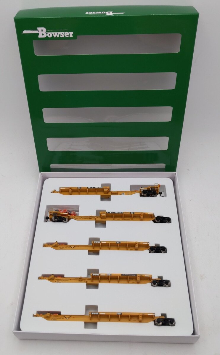 Bowser 42826 HO TTAX Trinity RAF53C 5 Unit Spine Car #555030