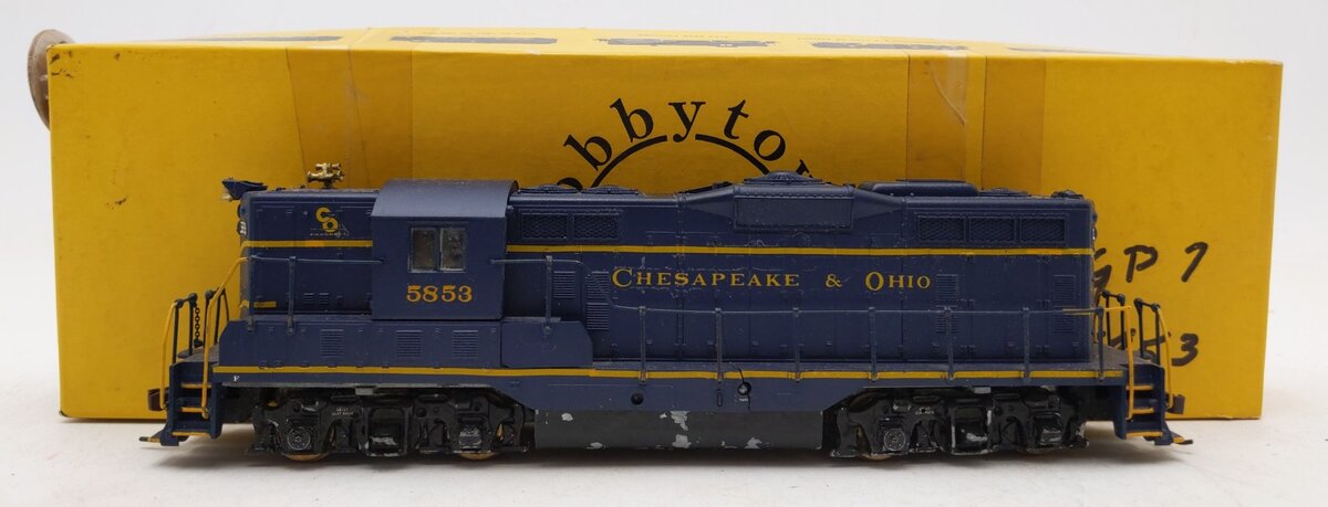 Hobby Town 67408F HO C&O GP-9 Flywheel Drive Power Diesel Locomotive#5853-Custom EX/Box