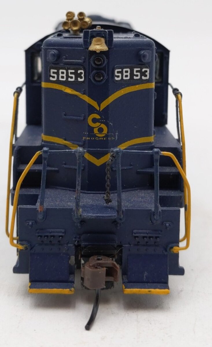 Hobby Town 67408F HO C&O GP-9 Flywheel Drive Power Diesel Locomotive#5853-Custom EX/Box