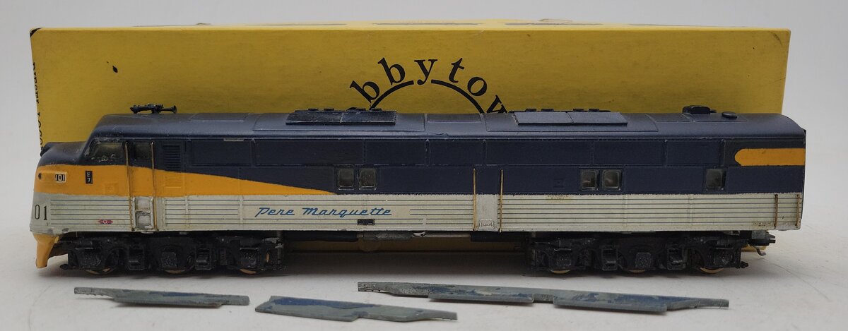 Hobbytown A0608 HO Pere Marquette EMD "E" Unit "Multi-Drive" Chassis-Custom/DCC VG/Box
