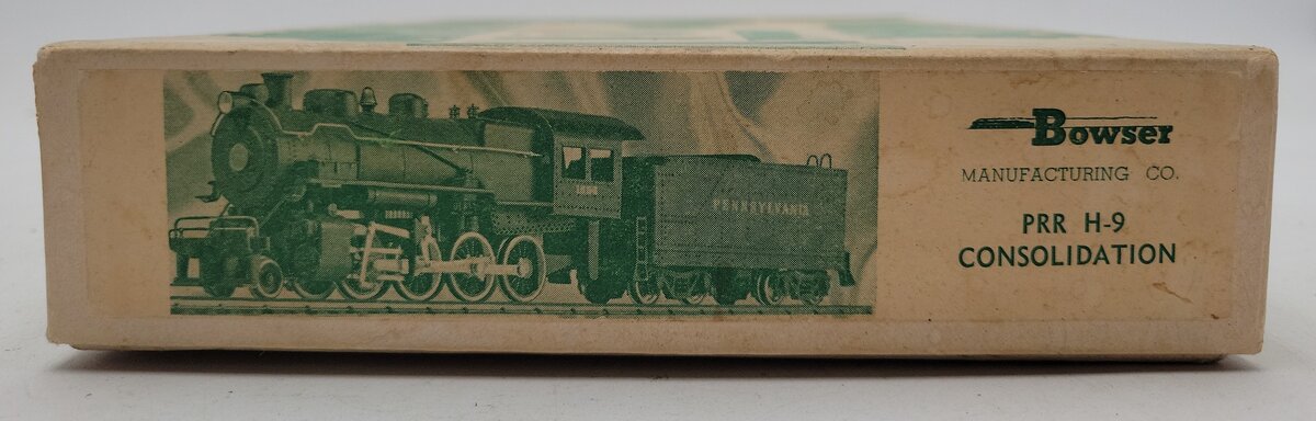 Bowser 100900 HO PRR H-9 Consolidation Steam Locomotive & Tender Kit-Assembled VG/Box