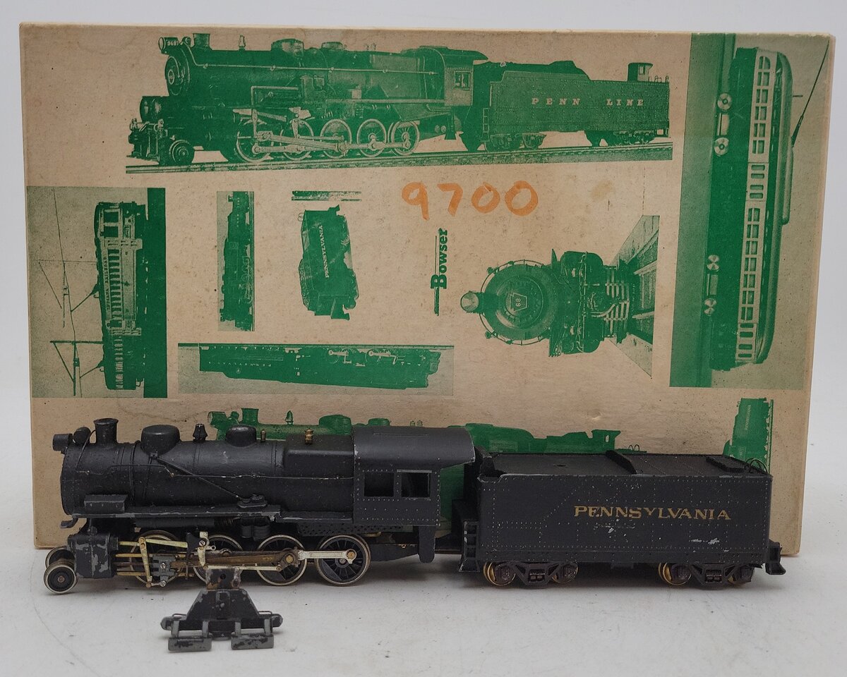 Bowser 100900 HO PRR H-9 Consolidation Steam Locomotive & Tender Kit-Assembled VG/Box