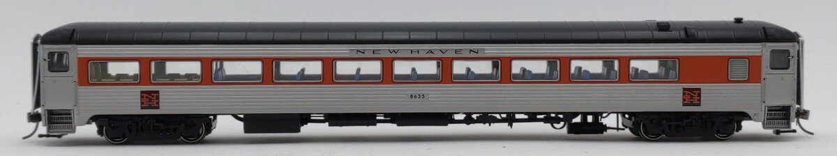 Rapido Trains 017225 HO New Haven Pullman-Bradley Coach #8635 (No Skirting)
