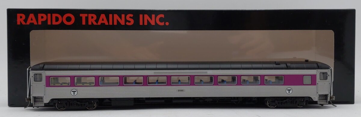 Rapido Trains 017250 HO MBTA NH 8600 Series Coach Car w/o Skirts #2565