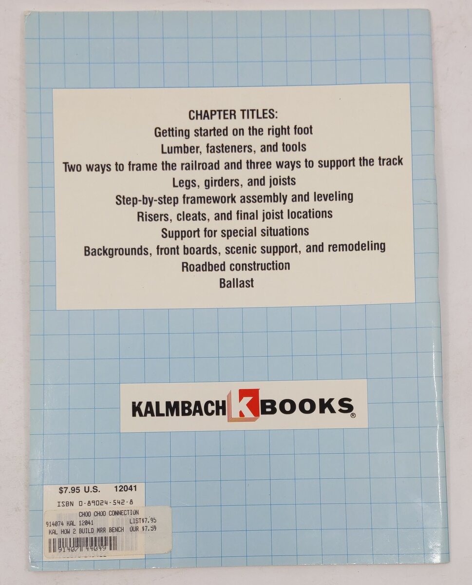 How to Build Model Railroad Benchwork Paperback Book By Westcott Linn Hanson VG