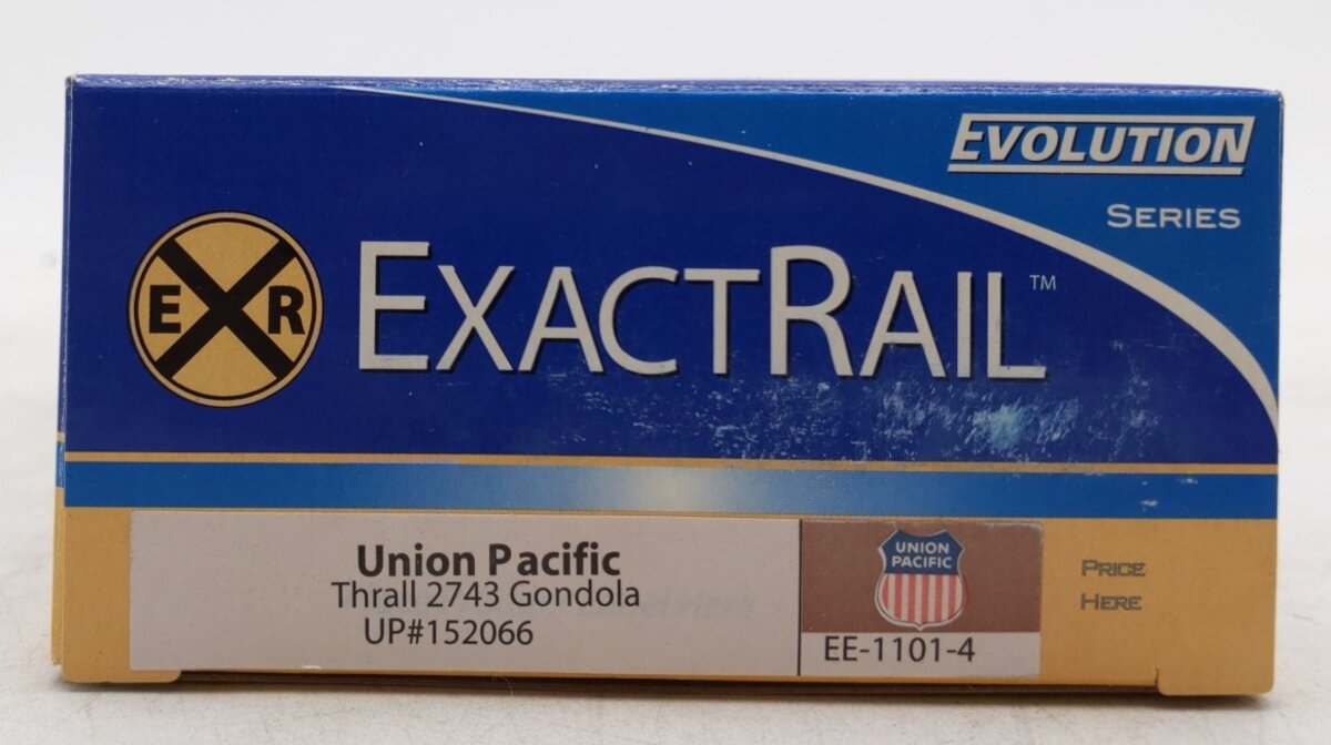 ExactRail EE-1101-4 HO Scale Union Pacific Thrall 2743 Gondola #152066 NIB