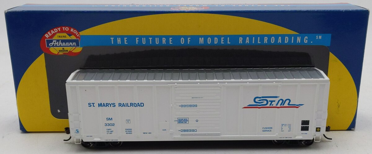 Athearn 92904 HO RTR 50' PS 5277 Box St. Marys/White Boxcar #3302