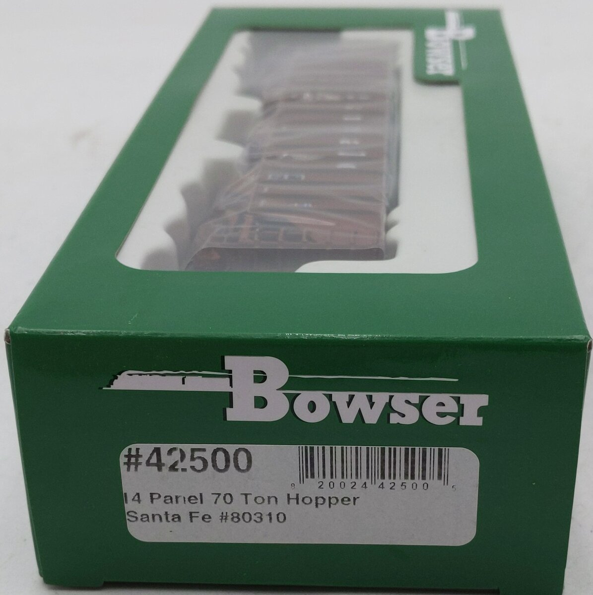 Bowser 42500 HO Santa Fe 70 Ton 14 Panel 3-Bay Hopper Car #80310