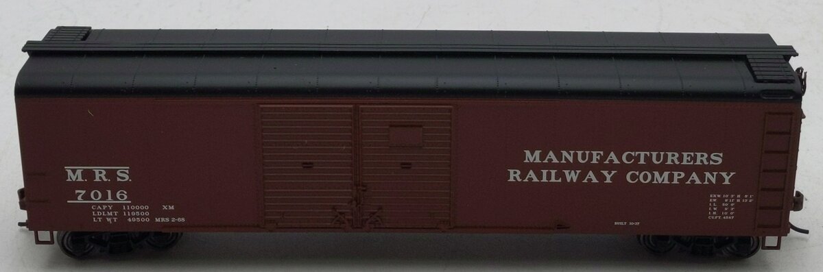 Bowser 41627 HO Manufacturers Railway Company Class X32 Double-Door Boxcar #7016