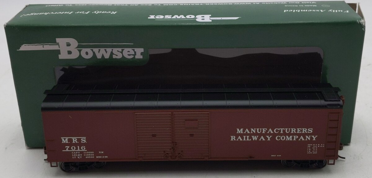 Bowser 41627 HO Manufacturers Railway Company Class X32 Double-Door Boxcar #7016