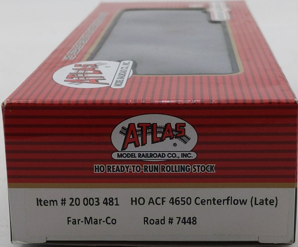 Atlas 20003481 HO Far-Mar-Co ACF 4650 Centerflow Covered Hopper #7448