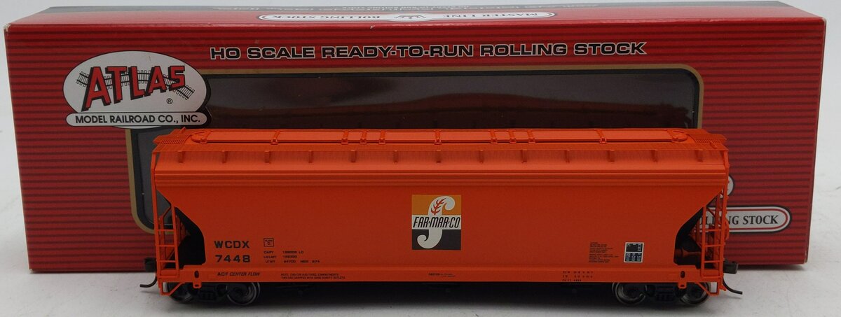 Atlas 20003481 HO Far-Mar-Co ACF 4650 Centerflow Covered Hopper #7448