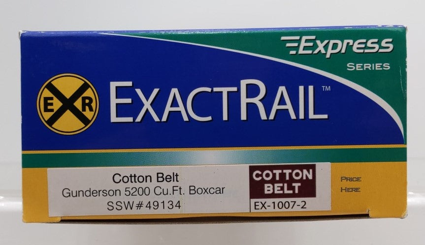 ExactRail EX-1007-2 HO Scale SSW Cotton Belt Gunderson 5200 Cu.Ft. Boxcar #49134