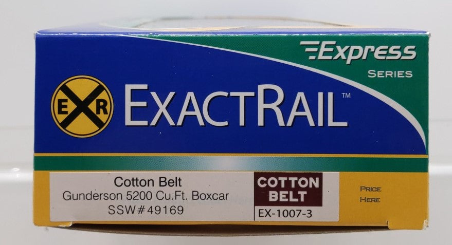ExactRail EX-1007-3 HO Scale SSW Cotton Belt Gunderson 5200 Cu.Ft. Boxcar #49169