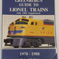 Greenberg's Guide to Lionel Trains, 1970-1988, with 1989 Supplement Paperback VG