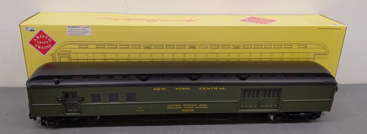 Aristo-Craft G Scale NYC Heavyweight RPO Baggage Car #4819 EX
