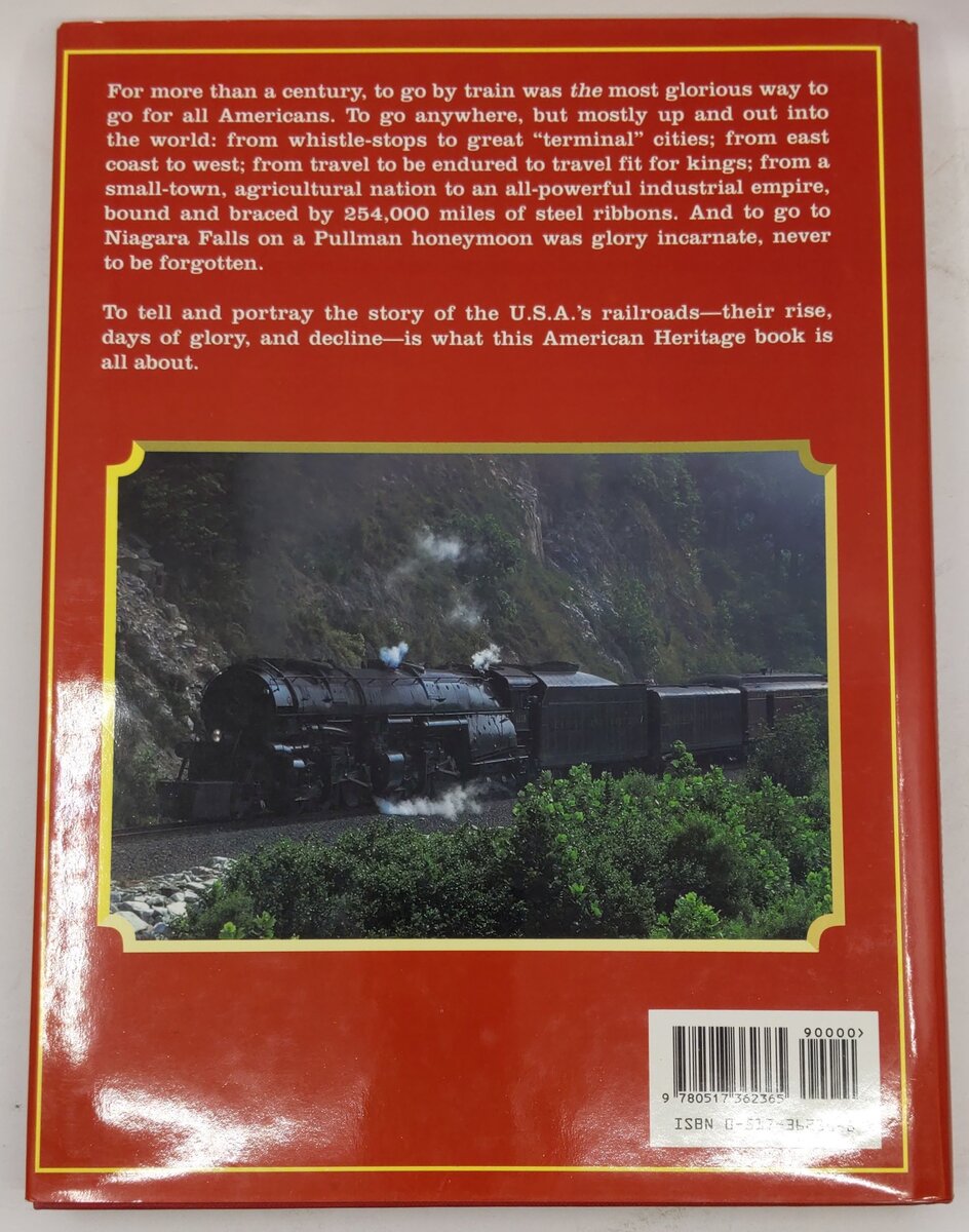 American Heritage History of Railroads in America Hardcover Book Oliver Jensen EX