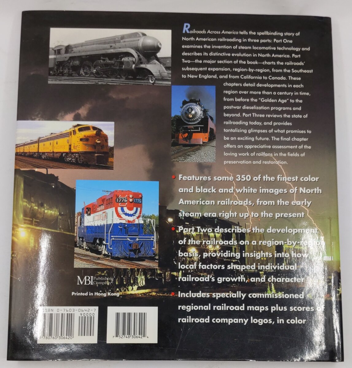 Railroads Across America Hardcover Book By Mike Del Vecchio EX