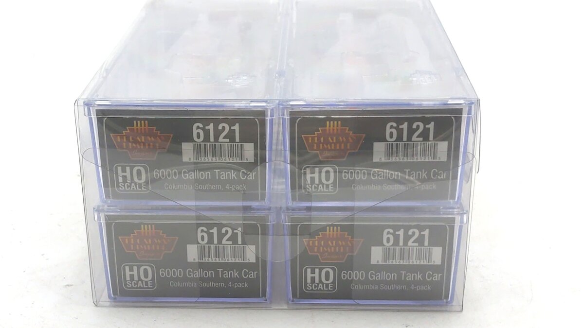 Broadway Limited 6121 HO Columbia Southern ACF Type Tank Car (Pack of 4) NIB
