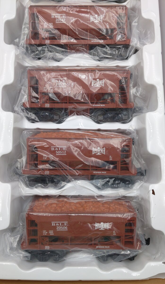 Lionel 2243160 O Bessemer & Lake Erie Ore Car #1 (Set of 6)