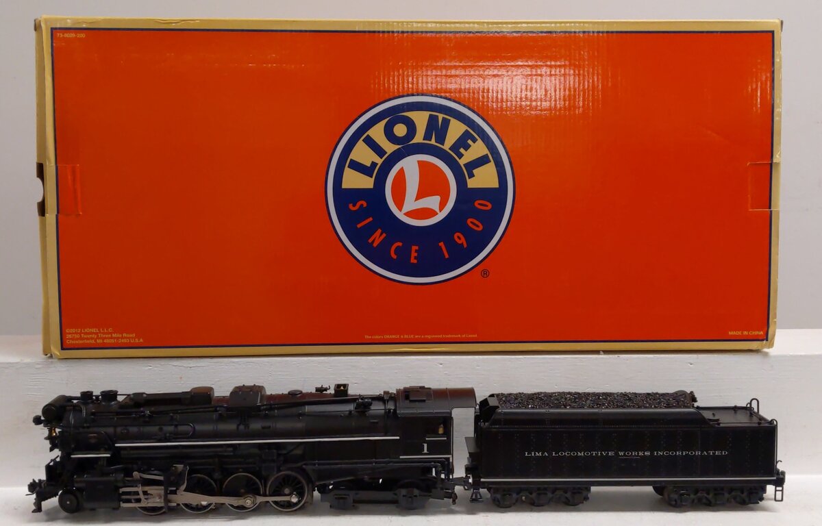 Lionel 6-11390 O Lima Demonstrator Legacy 2-8-4 Berkshire Steam Locomotive #1 LN/Box