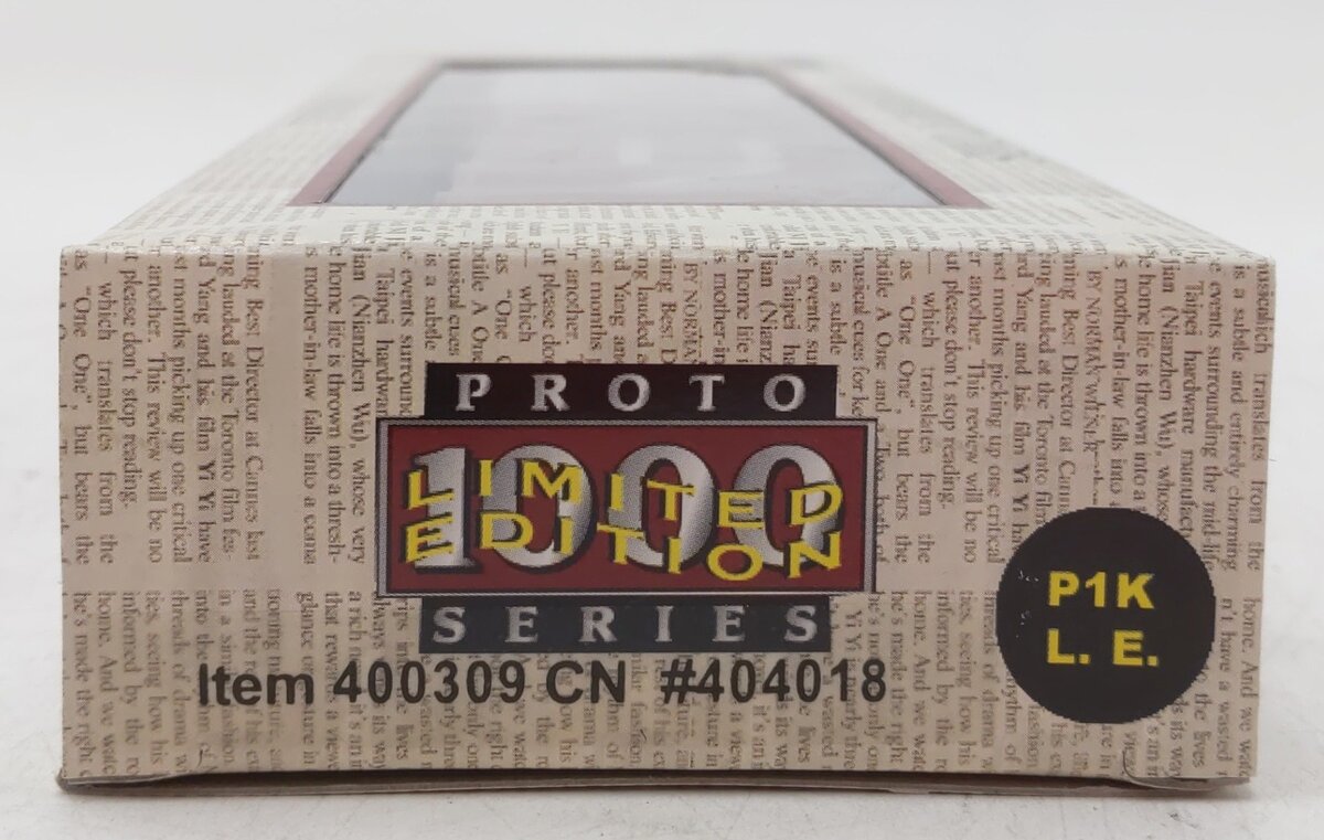 Proto 1000 400309 HO 50' Canadian National Limited Edition Newsprint Car #404018