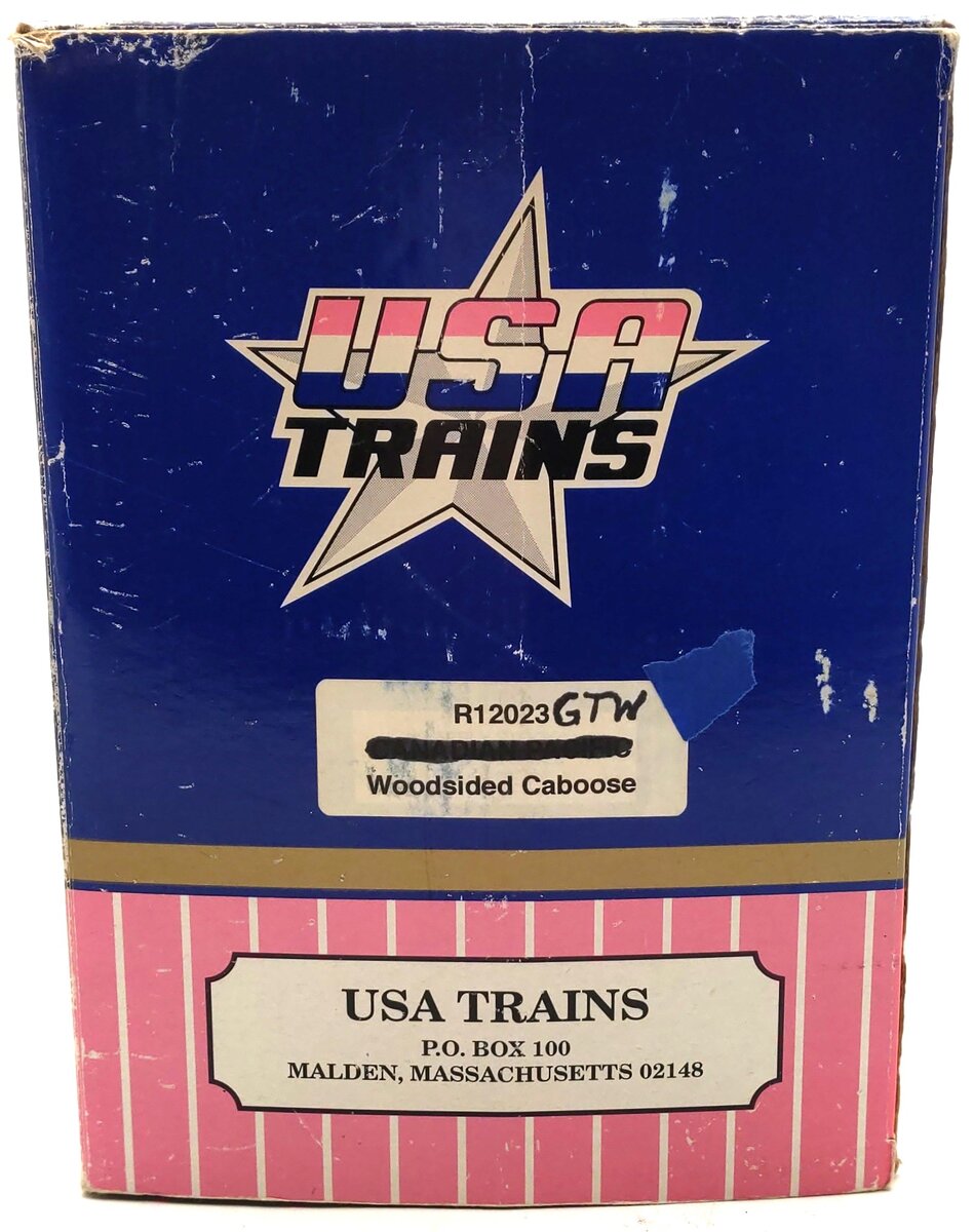 USA Trains R12023 G Scale Custom Grand Trunk Western Wood Side Caboose #77931 VG/Box