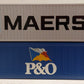USA Trains G Scale Maersk  & P&O 40' Intermodal Containers #665565 #565584 EX