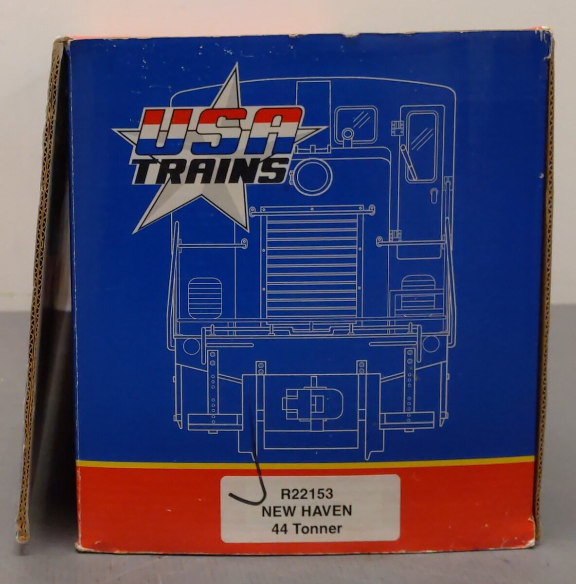 USA Trains 22153 G Gauge New Haven 44-Tonner Powered Diesel Locomotive #0802 EX/Box
