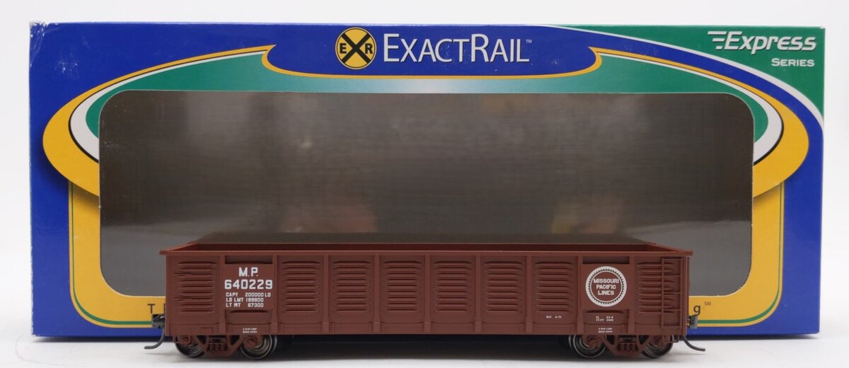 ExactRail EX-1211-2 HO Missouri Pacific Gunderson 2420 cu ft Gondola #640229 NIB