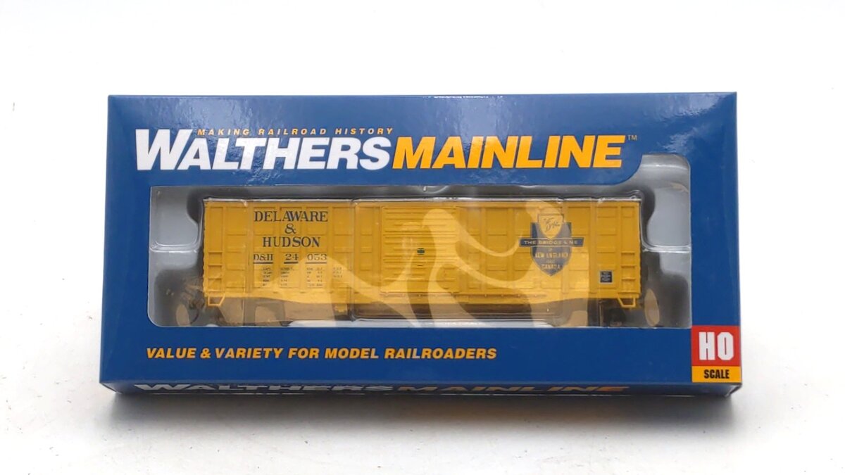 Walthers 910-2326 HO Scale Delaware & Hudson 50' Waffle-Side Boxcar #24053