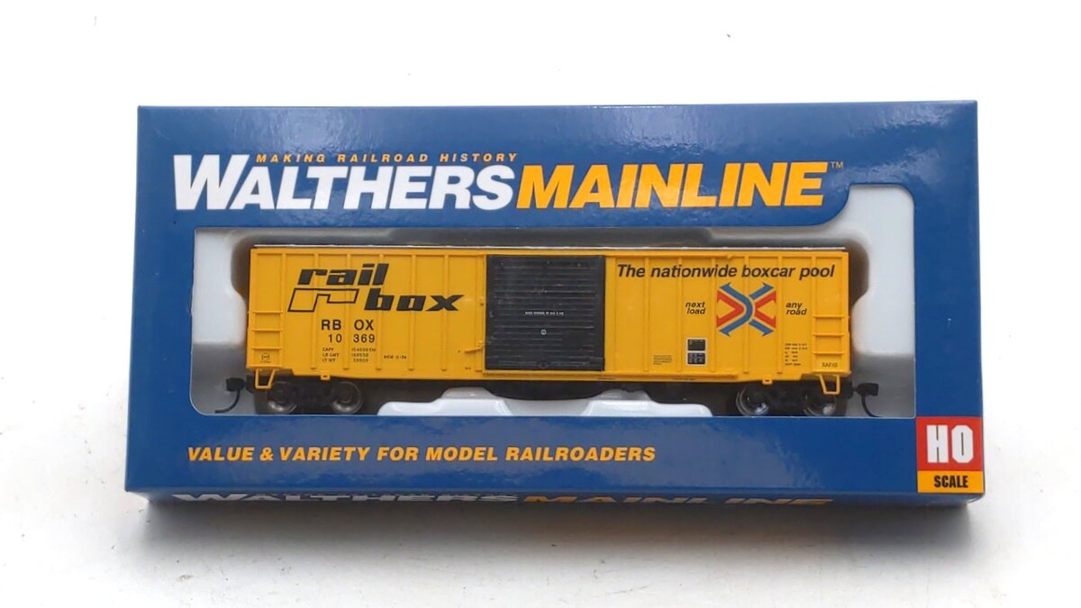 Walthers 910-2180 HO Railbox 50' ACF Exterior Post Boxcar #10369