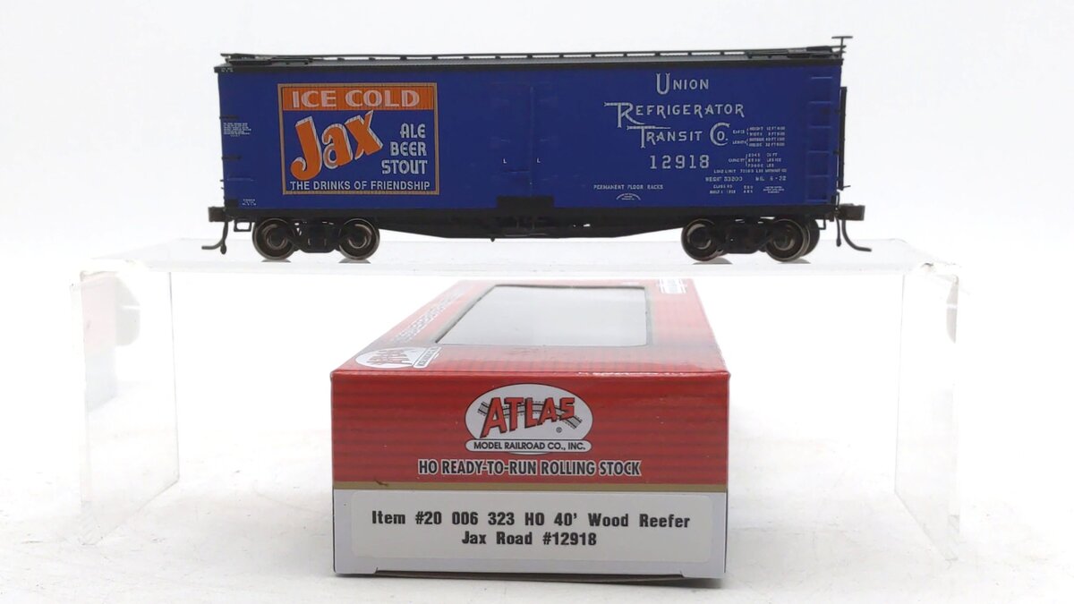 Atlas 20006323 HO JAX 40' Wood Reefer #12918
