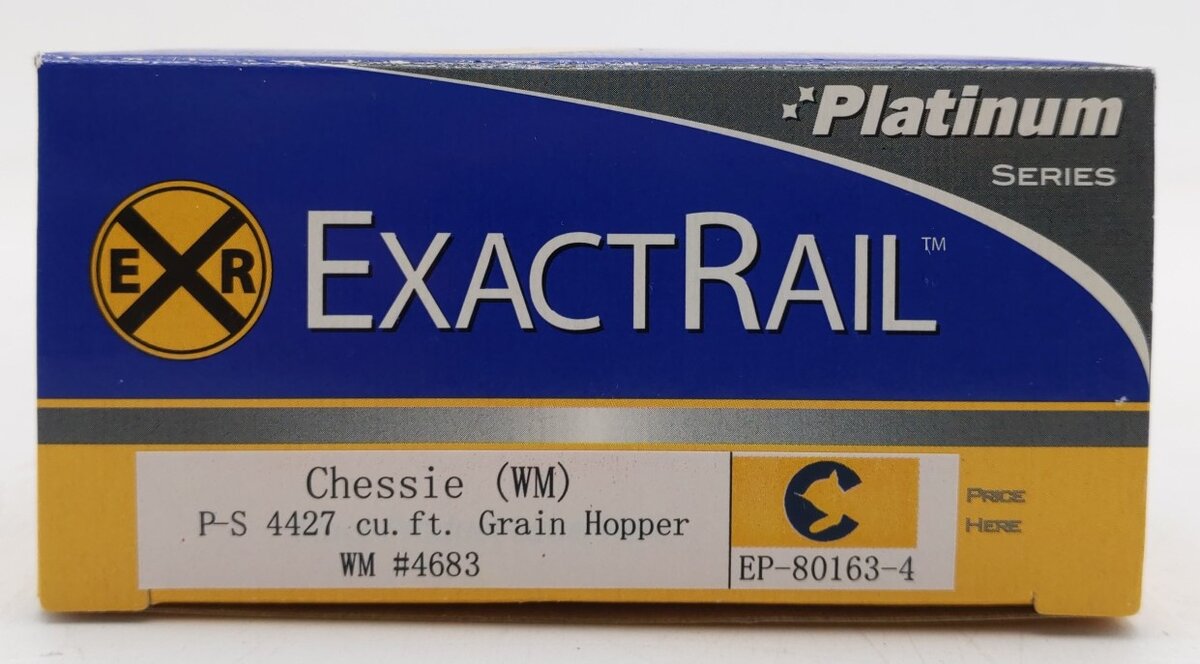 ExactRail EP-80163-4 HO Chessie System PS-2CD Covered Hopper: #4683