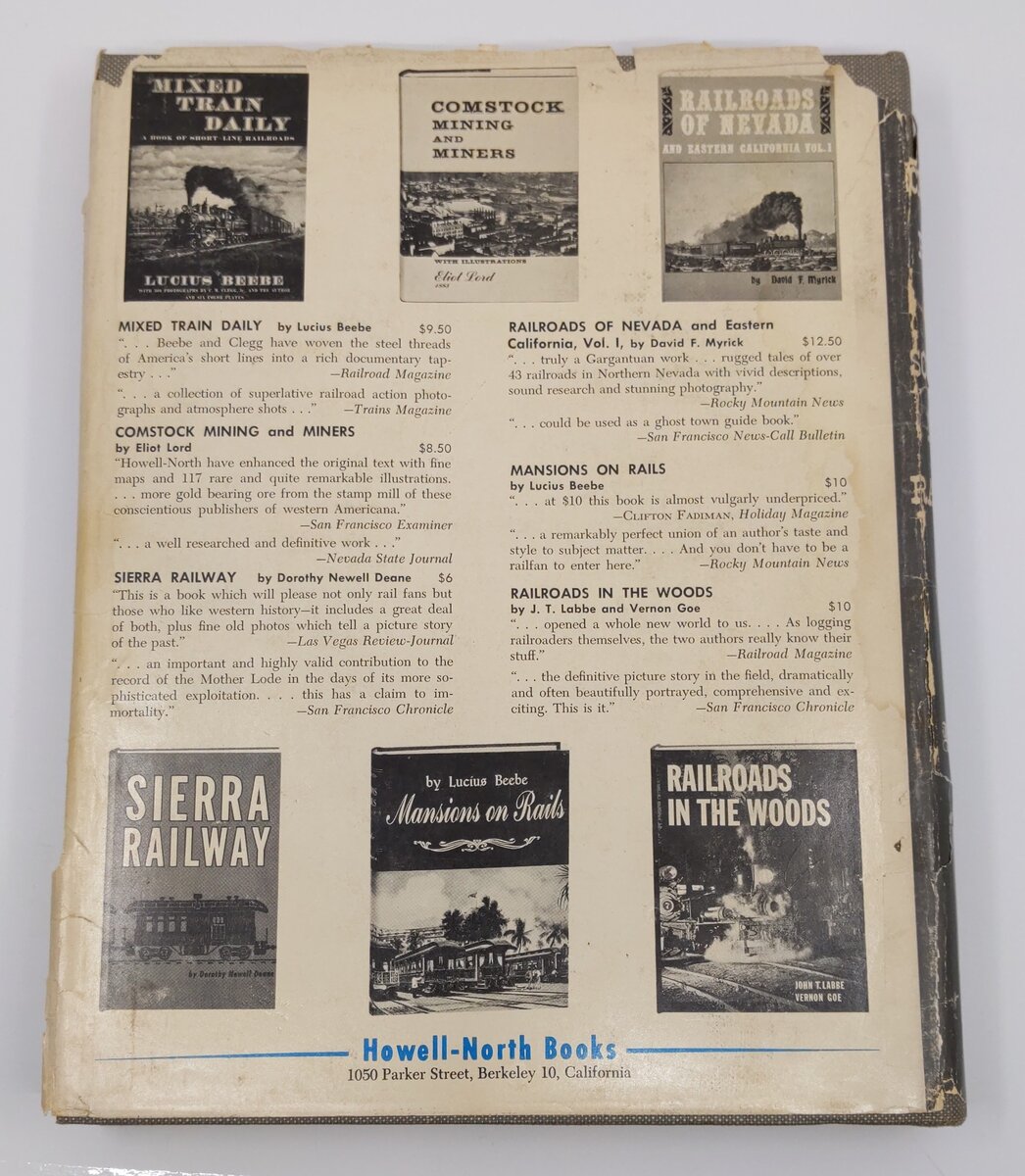 The Central Pacific & The Southern Pacific Railroads Hardcover Book Lucius Beebe