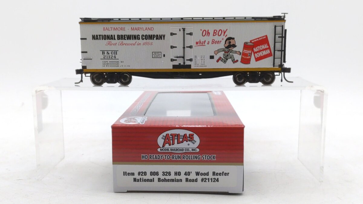 Atlas 20006326 HO National Bohemian 40' Wood Reefer #21124