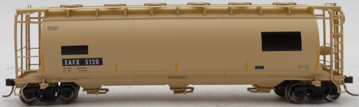 Atlas 20005766 HO Rail Logistics EAFX 3-Bay Cylinder Hopper #5120