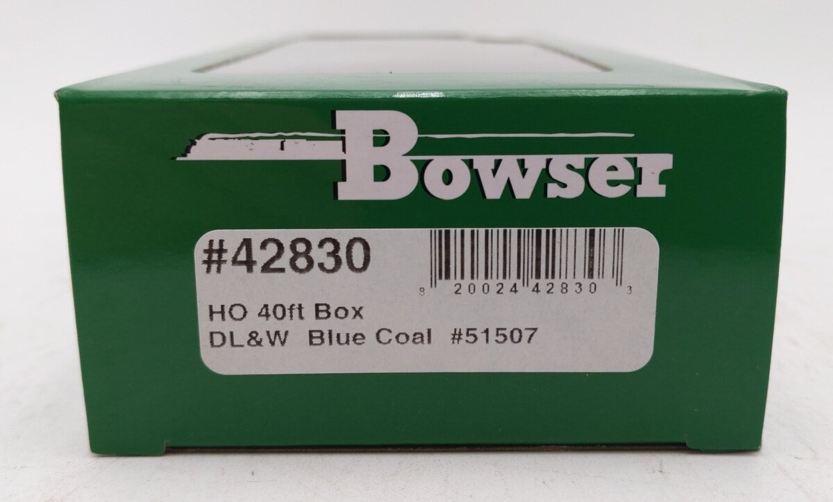 Bowser 42830 HO Delaware Lackawanna & Western Blue Coal Boxcar #51507