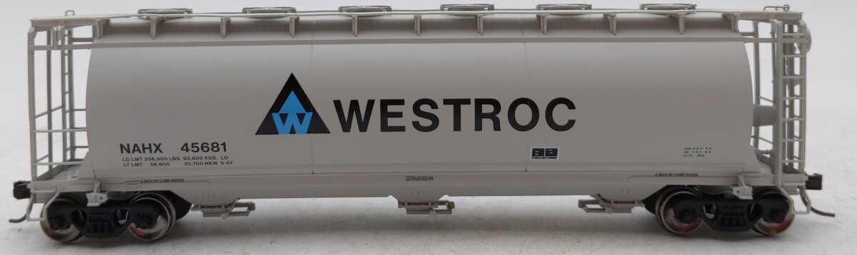 Atlas 20005772 HO WESTROC 3-Bay Cylinder Hopper #45681