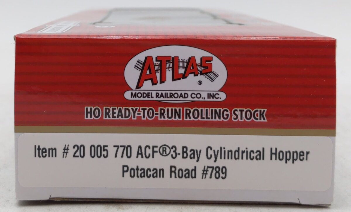 Atlas 20005770 HO Potacan 3-Bay Cylindrical Hopper #789