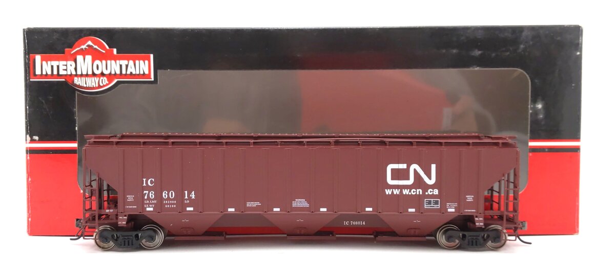 InterMountain 45372-09 HO Scale CN/IC 4750 Cu. Ft. 3-Bay Hopper Car #766014 LN/Box